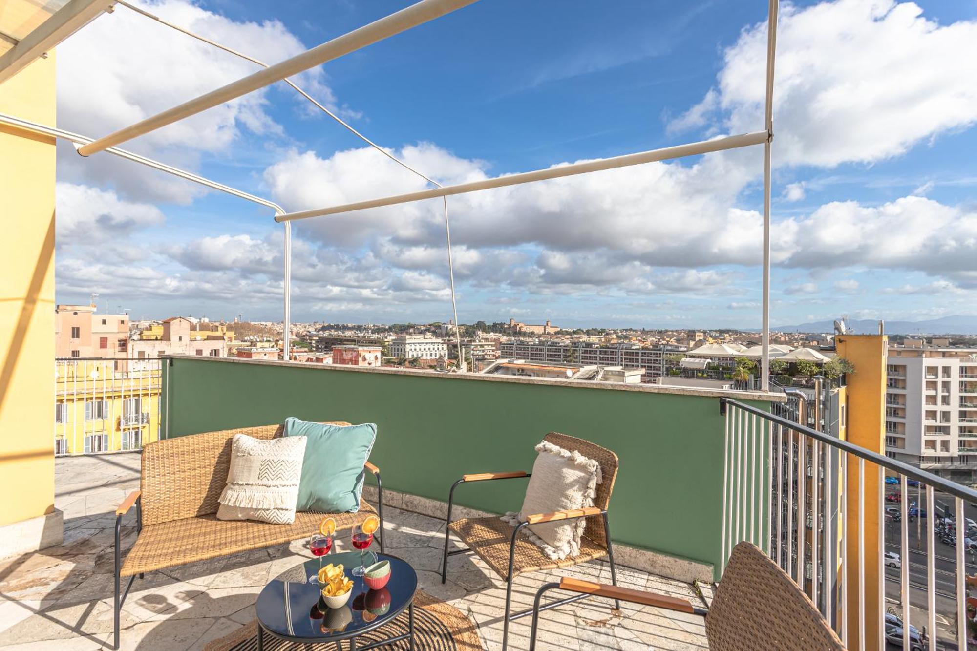 Apartament Viola Penthouse With Rome Panoramic View Zewnętrze zdjęcie